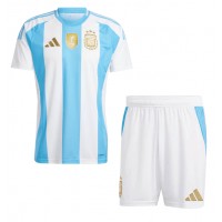 Fotbalové Dres Argentina Dětské Domácí Copa America 2024 Krátký Rukáv (+ trenýrky)